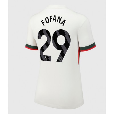 Fotballdrakt Dame Chelsea Wesley Fofana #29 Bortedrakt 2025-26 Kortermet Fotballdrakt Dame Chelsea Wesley Fofana #29 Bortedrakt 2025-26 Kortermet